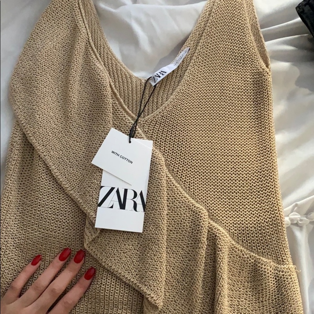 Zara beige top NEW